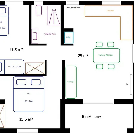 Apartman Les Muriers *